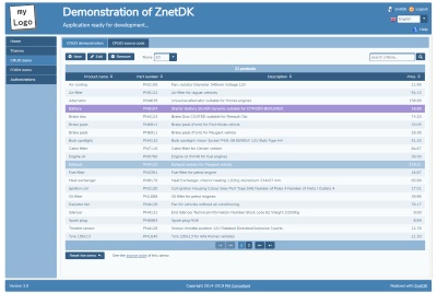 ZnetDK demo screenshot